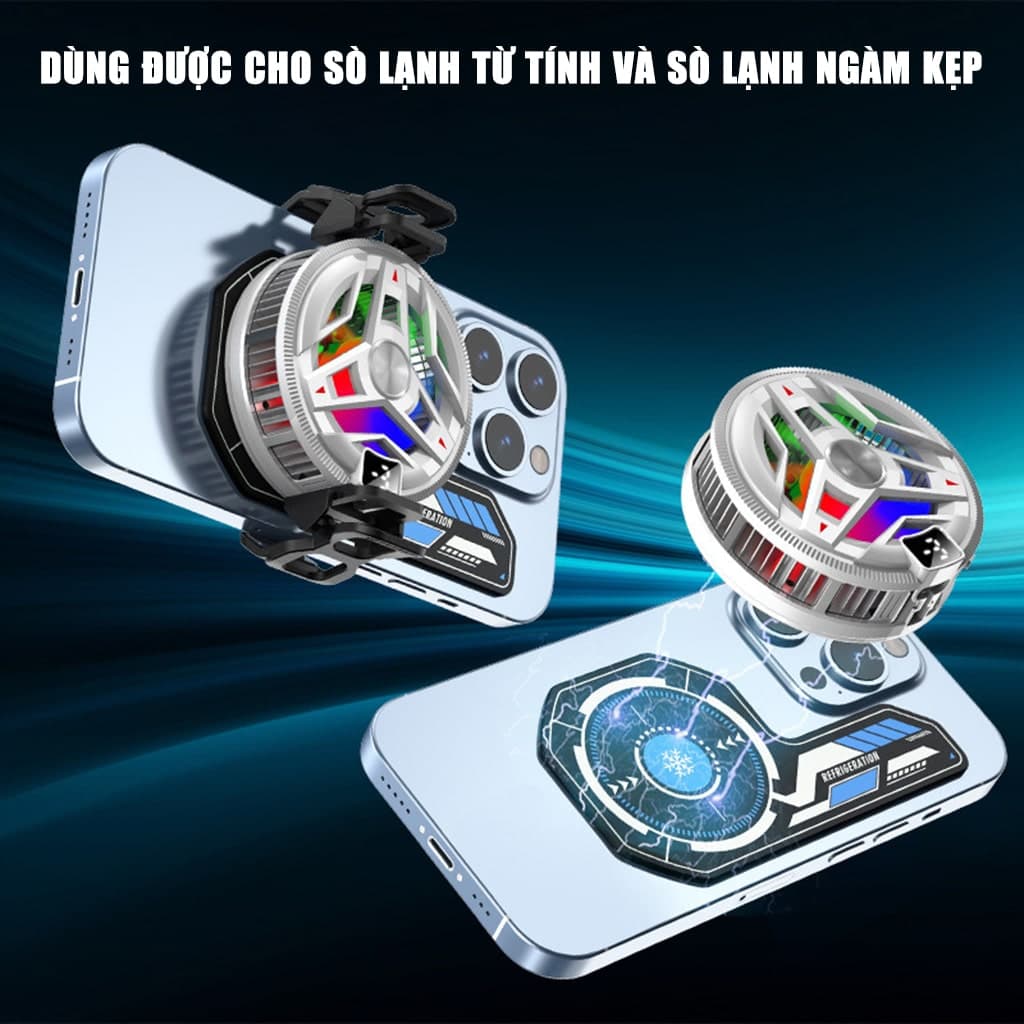 Tấm dán tản nhiệt từ tính có lõi ống chất lỏng dẫn nhiệt hiệu suất cao V7 Pro dùng cho quạt tản nhiệt sò lạnh điện thoại - 5