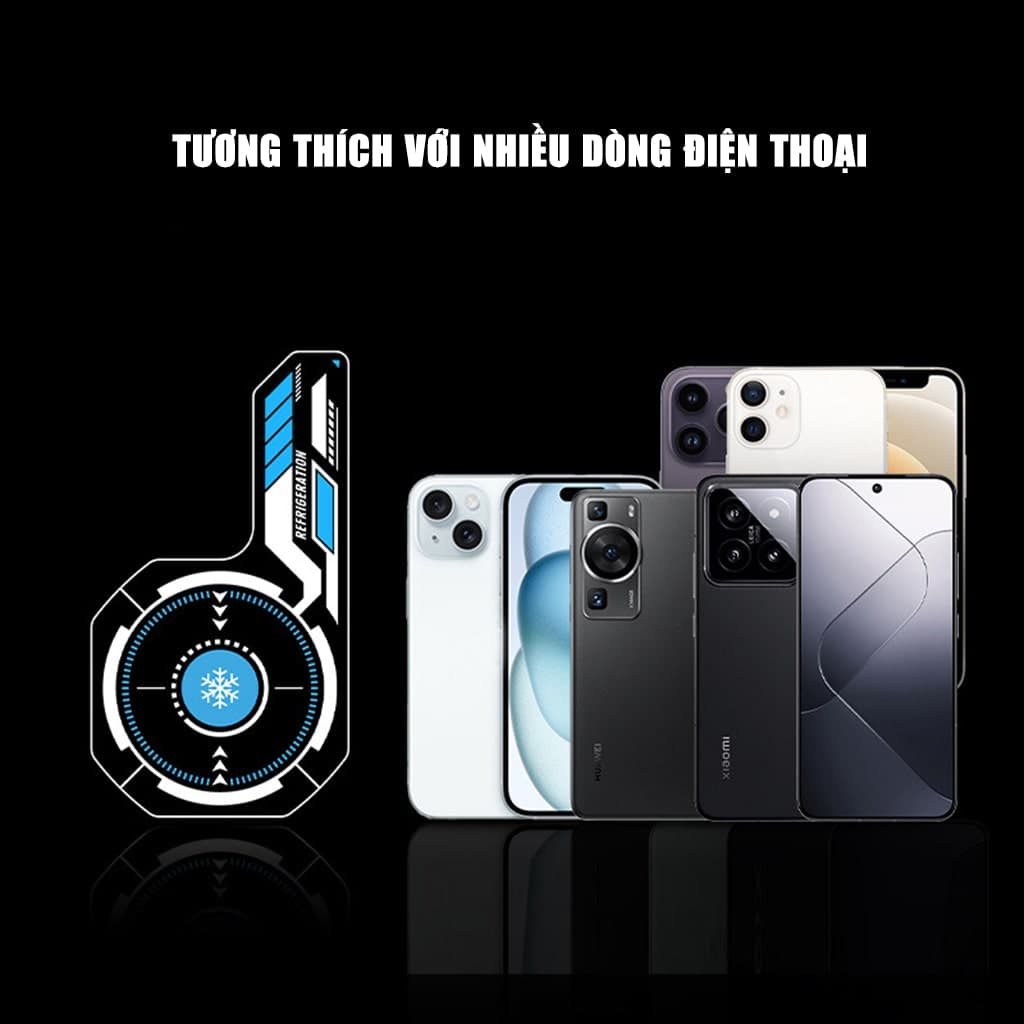 Tấm dán tản nhiệt từ tính có lõi ống chất lỏng dẫn nhiệt hiệu suất cao V7 Pro dùng cho quạt tản nhiệt sò lạnh điện thoại - 8