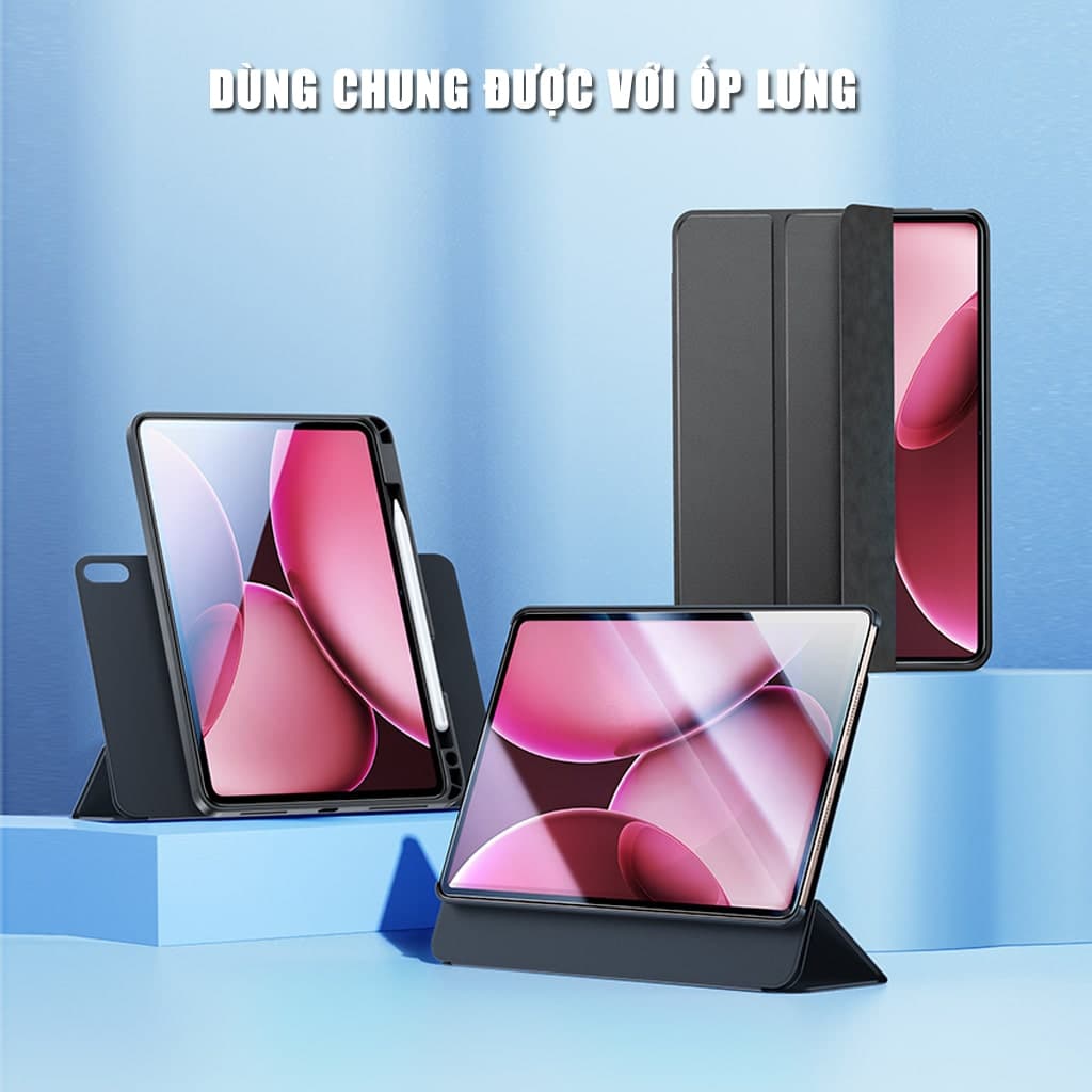 Kính cường lực Oppo Pad 4 Pro full màn hình chính hãng Smart Devil có khung hỗ trợ dán - 10
