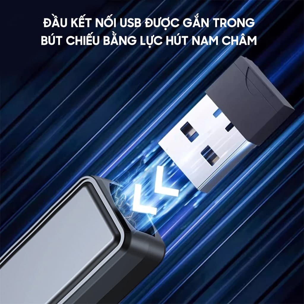 Bút trình chiếu S16 SE bút thuyết trình Powerpoint Laser điều khiển từ xa 100M kết nối USB pin sạc - 6
