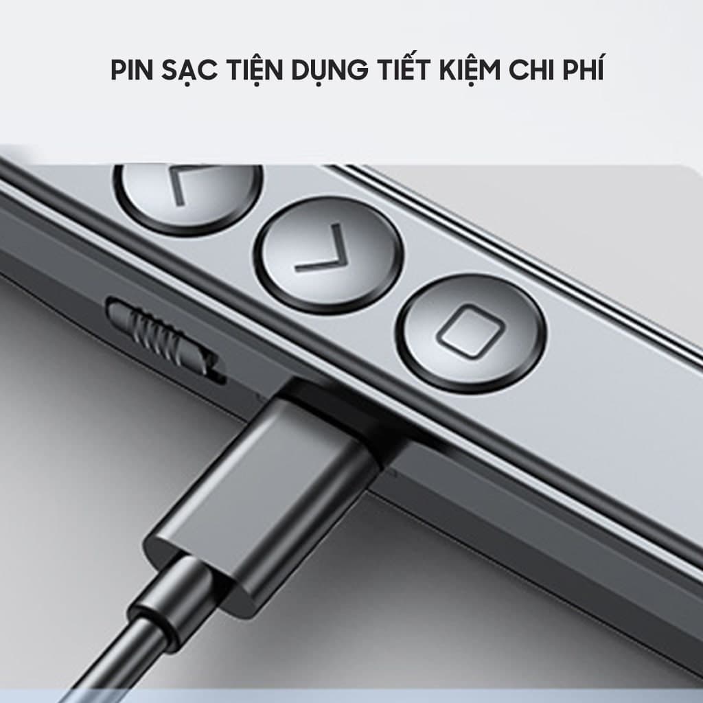 Bút trình chiếu S16 SE bút thuyết trình Powerpoint Laser điều khiển từ xa 100M kết nối USB pin sạc - 7