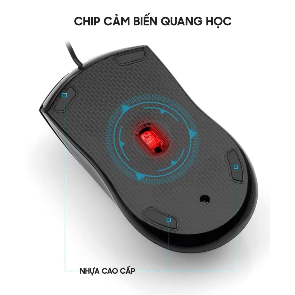 Chuột văn phòng có dây X2 1200 DPI USB chuột máy tính giá rẻ phù hợp cho học sinh sinh viên nhân viên văn phòng - 9