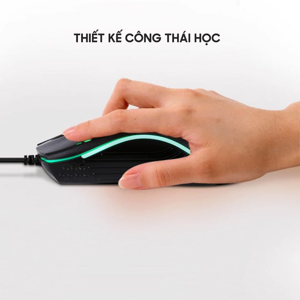 Chuột có dây Gaming X6 1200 DPI USB Led RGB đục lỗ chuột máy tính văn phòng chơi game giá rẻ - 8
