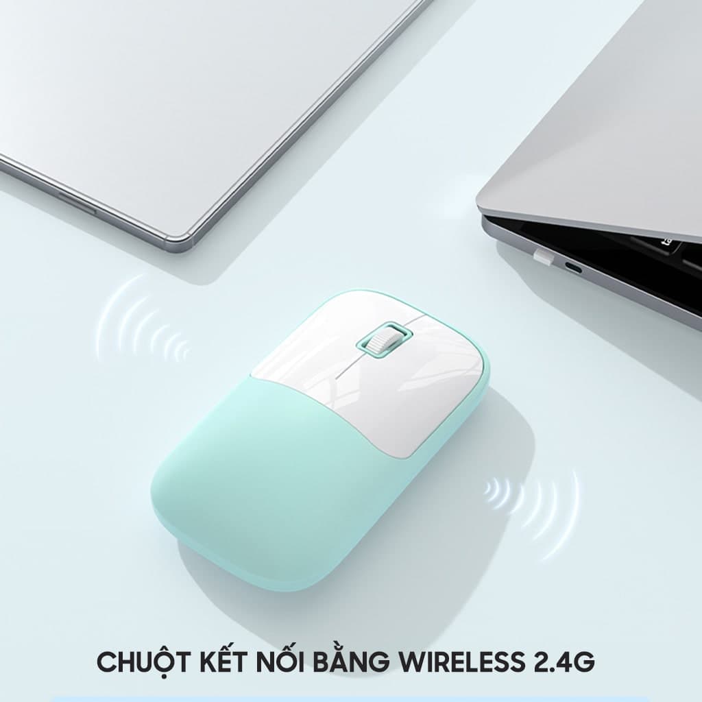 Chuột không dây C2 kết nối Wireless 2.4G pin sạc 500mAh dùng làm việc chơi game máy tính văn phòng - 4