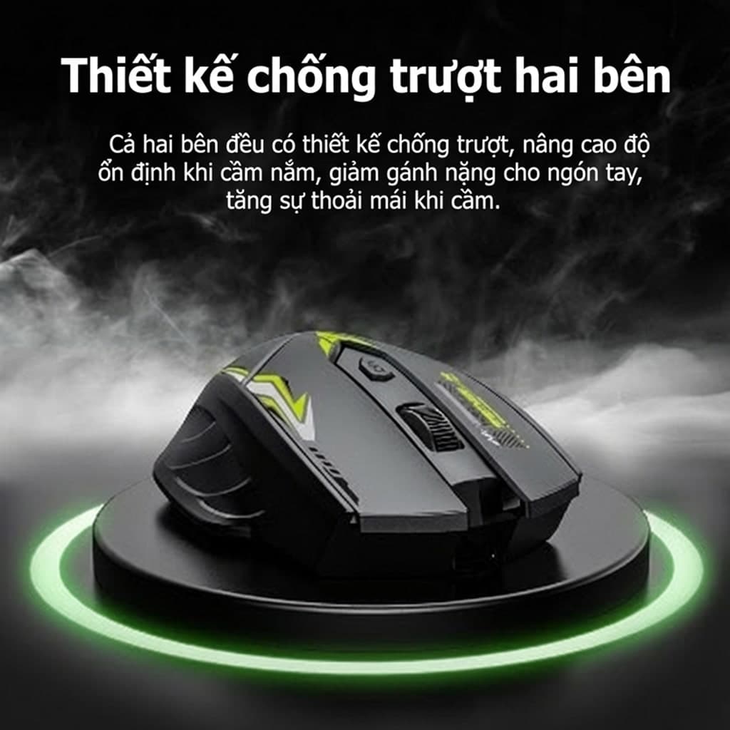 Chuột không dây Bluetooth Wireless 2.4G Z5 Gaming pin sạc 500mAh 6 nút bấm dùng chơi game làm việc máy tính văn phòng - 8