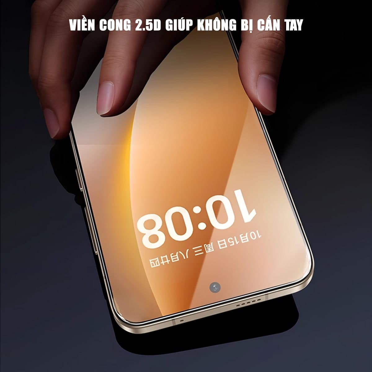 Kính cường lực Honor Magic 8 trong suốt full màn hình hãng Smart Devil có khung hỗ trợ dán - 5