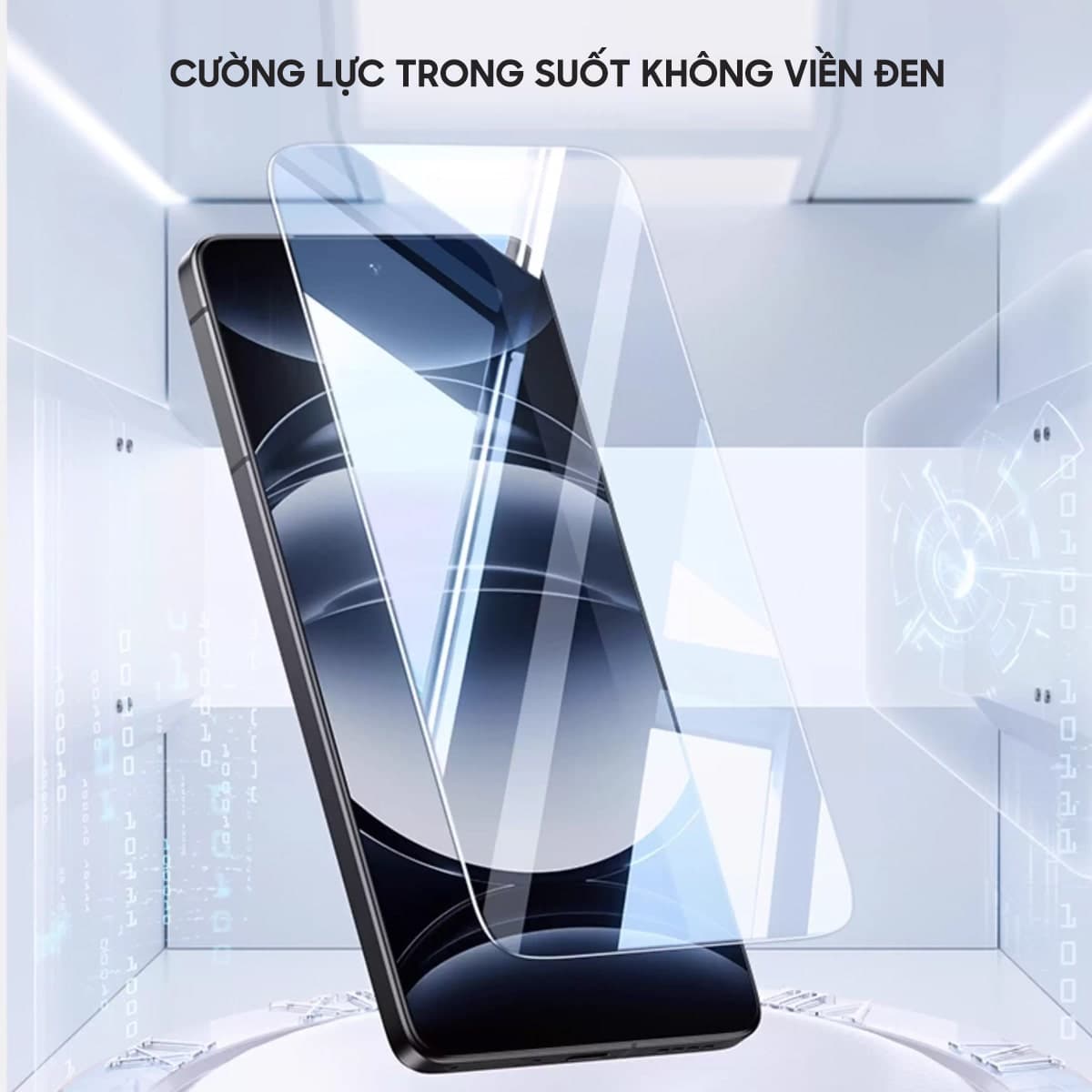 Kính cường lực Realme GT8 Pro trong suốt full màn hình chính hãng Smart Devil có khung hỗ trợ dán - 4