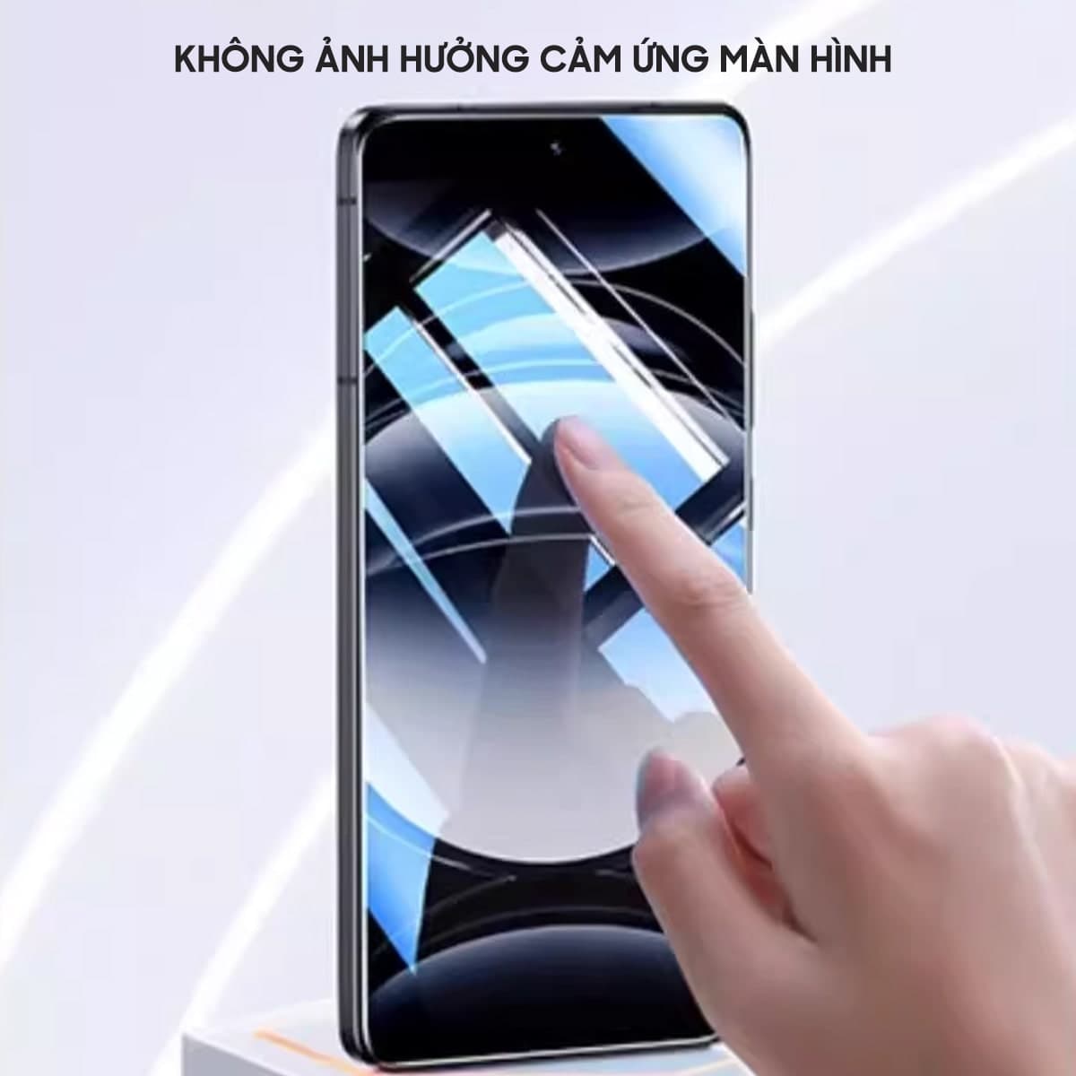 Kính cường lực Realme GT8 Pro trong suốt full màn hình chính hãng Smart Devil có khung hỗ trợ dán - 5