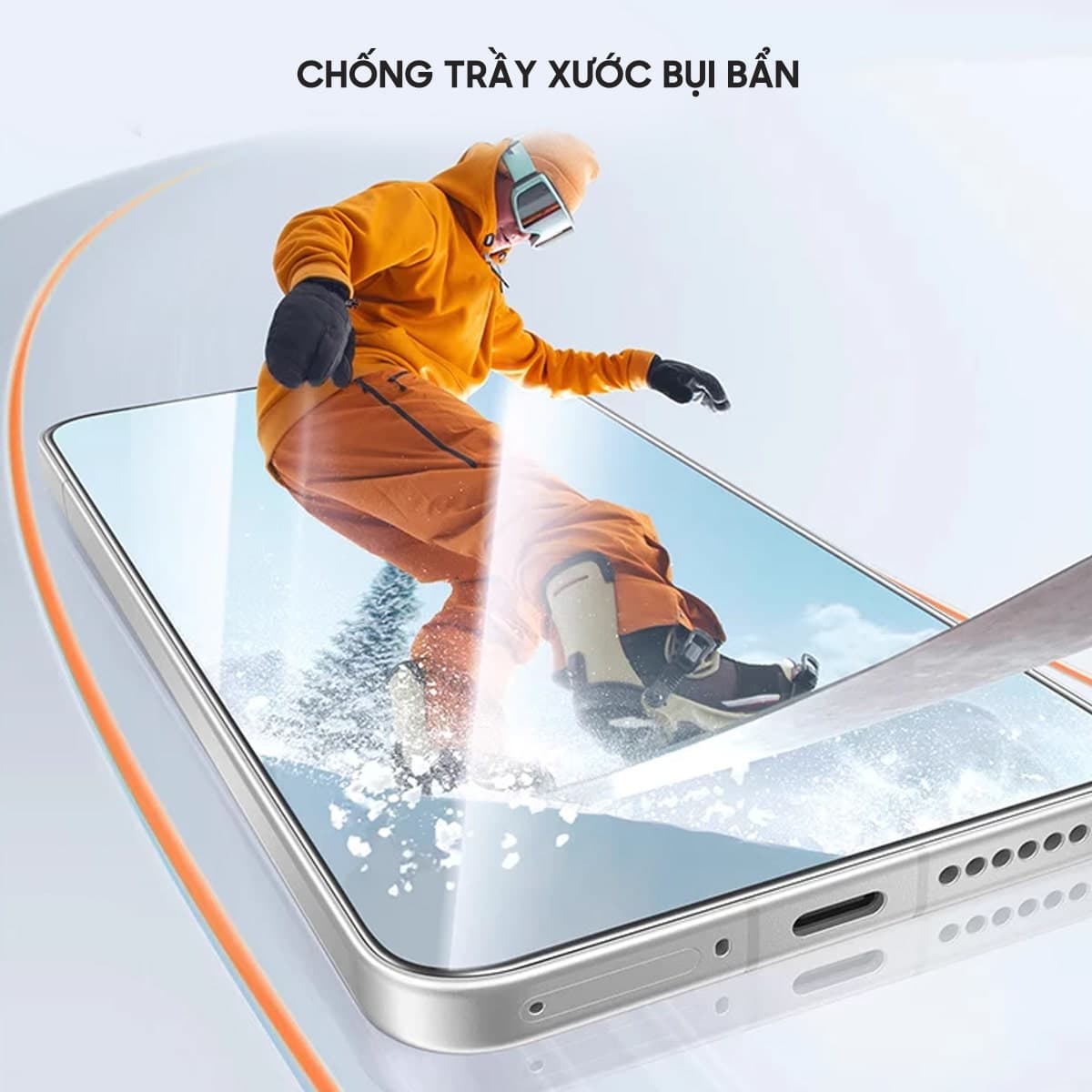 Kính cường lực Realme GT8 Pro trong suốt full màn hình chính hãng Smart Devil có khung hỗ trợ dán - 8
