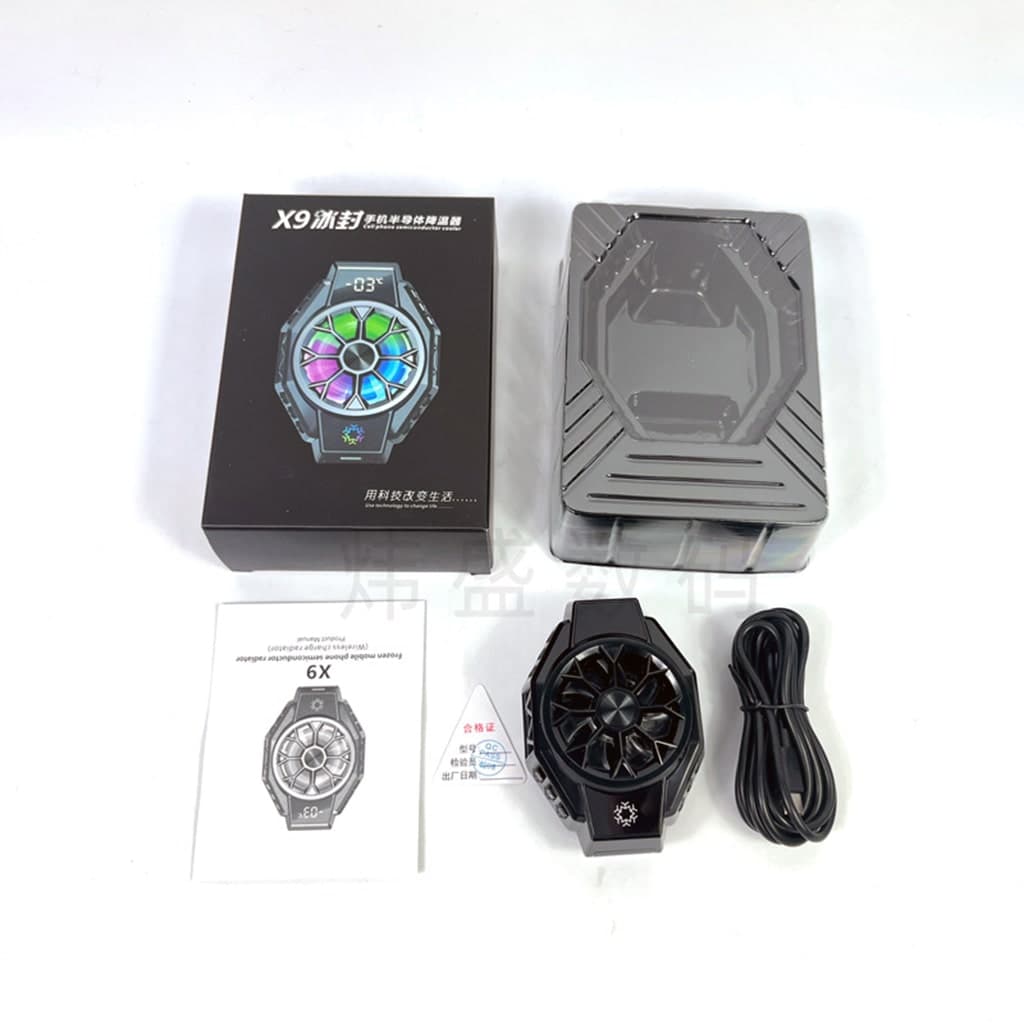 Quạt tản nhiệt điện thoại sò lạnh X9 Led RGB Gaming hỗ trợ tăng FPS Game Mobile Liên Quân Pubg FF - 10