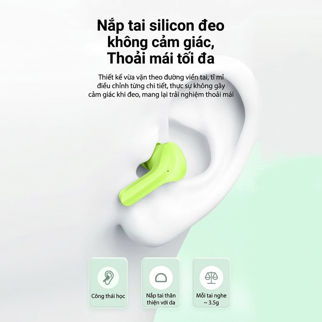Tai nghe không dây nhét tai giảm tiếng ồn trong suốt W3 Max Bluetooth 5.3 mới có màn hình kỹ thuật số tích hợp và micro - 7