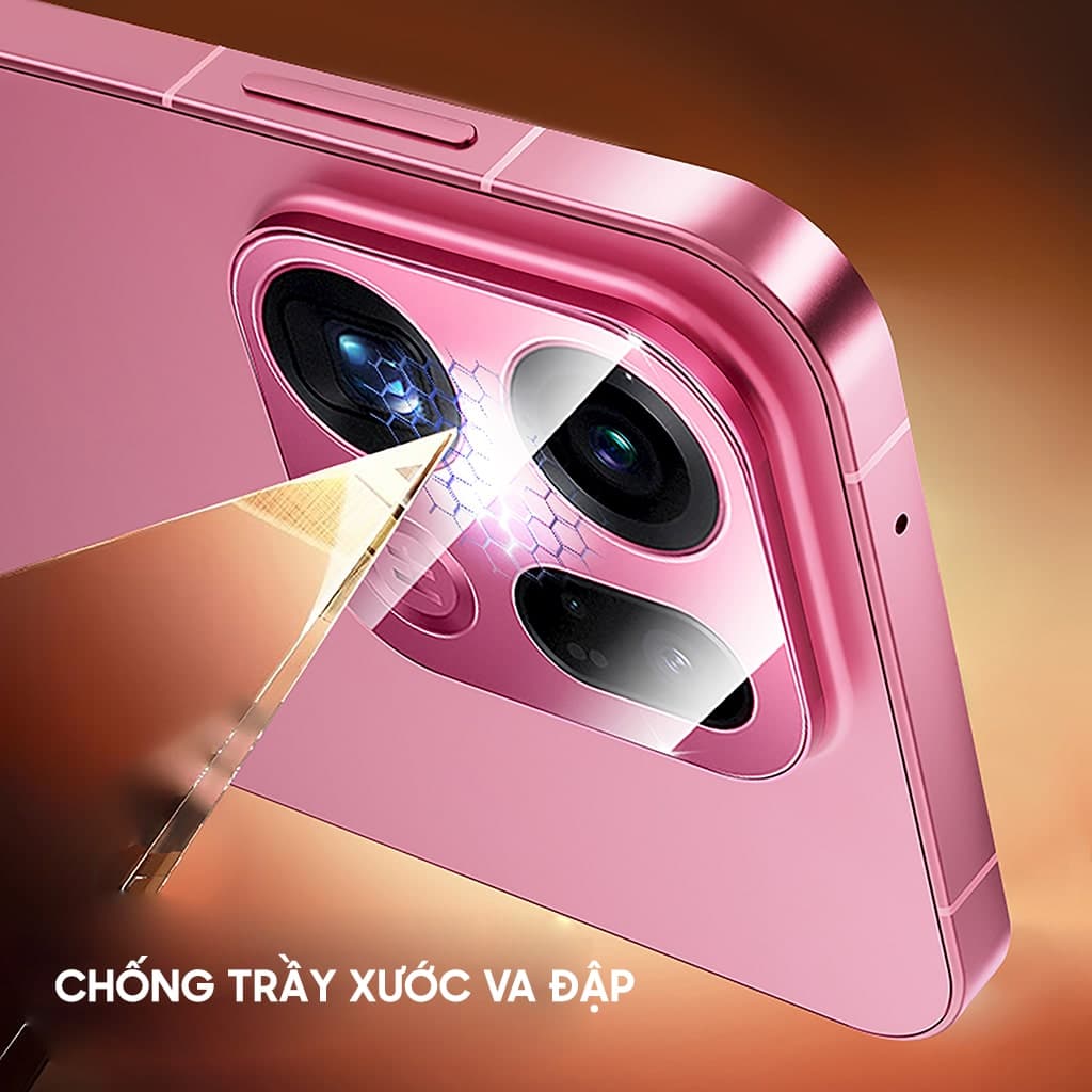 Kính cường lực dán camera Oppo Find X9 thấu kính nổi 3D cao cấp độ cứng 9H trong suốt chống trầy xước va đập - 4