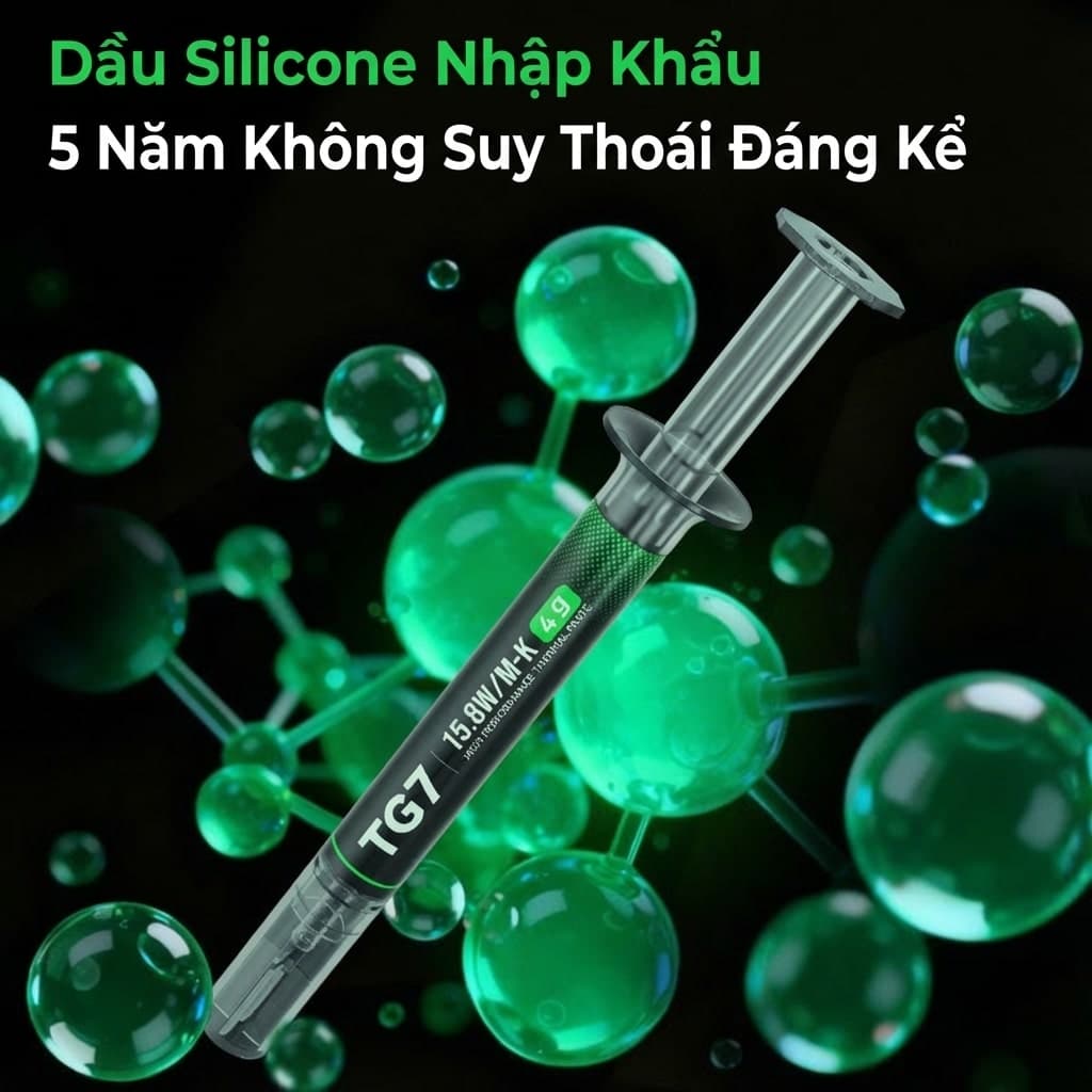 Keo tản nhiệt CPU Máy tính PC Laptop VGA Card đồ họa giá rẻ hiệu năng cao Snowman TG7 4G 15.8 W/mk - Kem tản nhiệt - 6