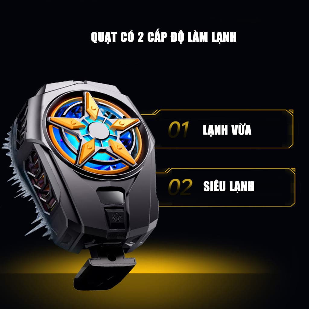 Quạt tản nhiệt điện thoại sò lạnh SL09 giá rẻ giảm nhiệt nhanh hỗ trợ tăng FPS Gaming Liên Quân PUBG FF - 4