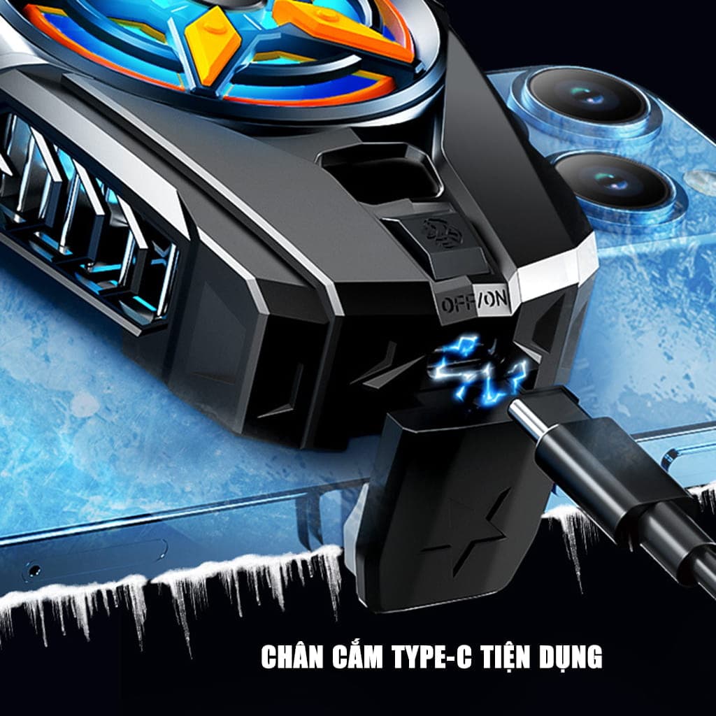 Quạt tản nhiệt điện thoại sò lạnh SL09 giá rẻ giảm nhiệt nhanh hỗ trợ tăng FPS Gaming Liên Quân PUBG FF - 7