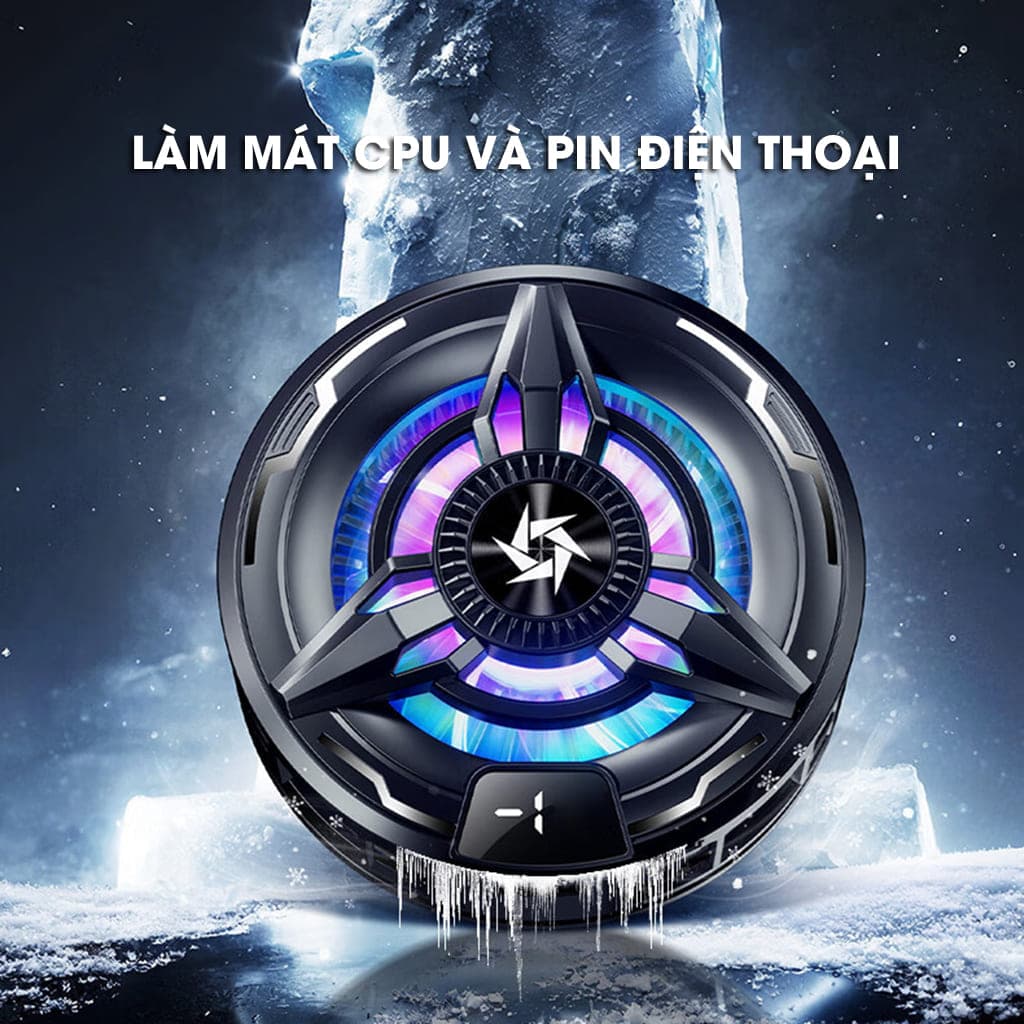 Quạt tản nhiệt điện thoại sò lạnh từ tính SL50 có ngàm kẹp rời hiển thị nhiệt độ giá rẻ giảm nhiệt nhanh hỗ trợ tăng FPS Gaming - 9