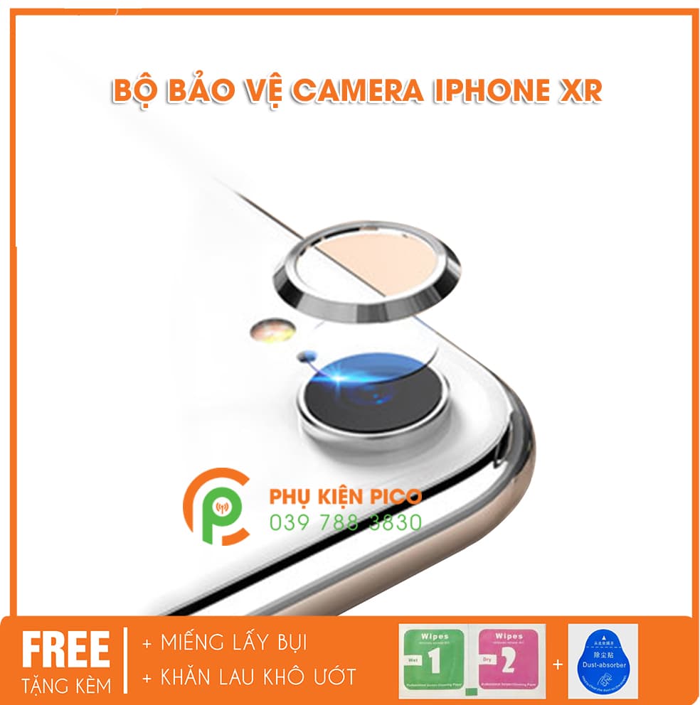 Vòng bảo vệ và miếng dán camera Iphone XR 2018