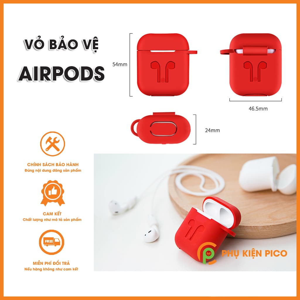 Bao hộp đựng dành cho tai nghe Apple AirPods