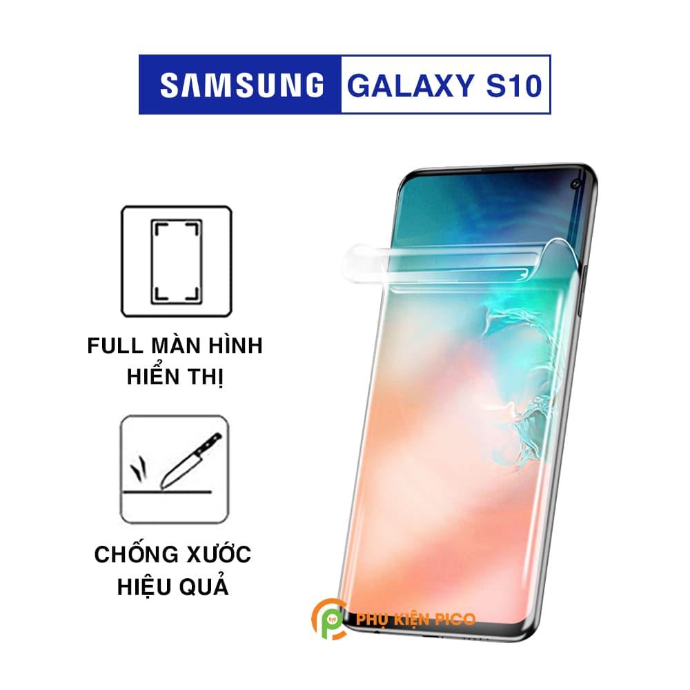 Dán màn hình Samsung S10 full màn dẻo trong suốt PPF tự phục hồi vết xước