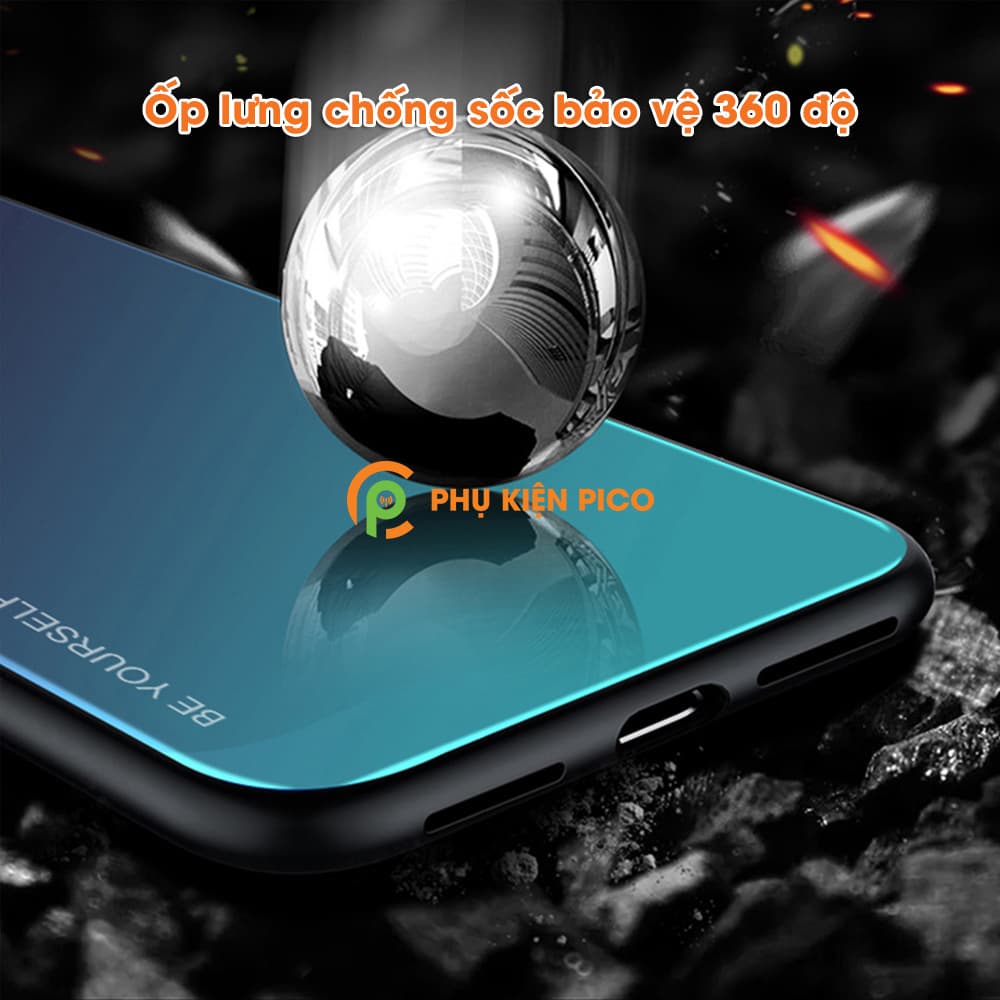 Ốp lưng Huawei P30 Pro mặt kính màu Gradient - 5