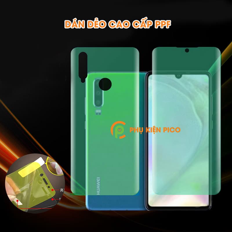 Miếng dán dẻo 2 mặt màn hình và lưng điện thoại Huawei P30 Lite - 4