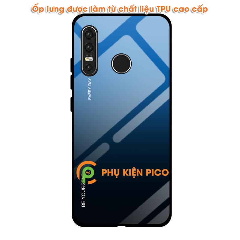 Ốp lưng Huawei P30 Lite mặt kính màu Gradient - 8