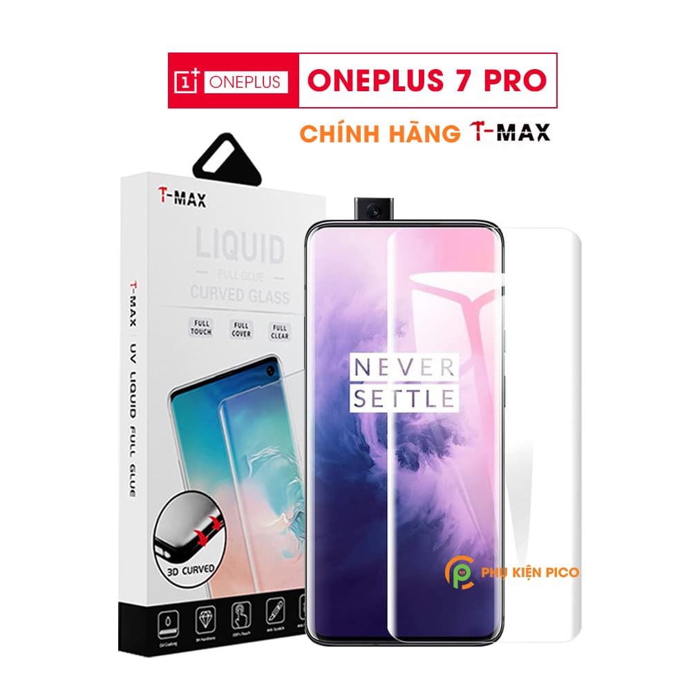 Cường lực Oneplus 7 Pro chính hãng UV LIQUID trong suốt full màn hình độ cứng 11H