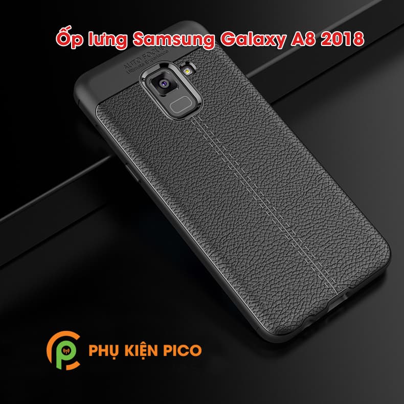 Ốp lưng Samsung Galaxy A8 da mềm sang trọng - 5