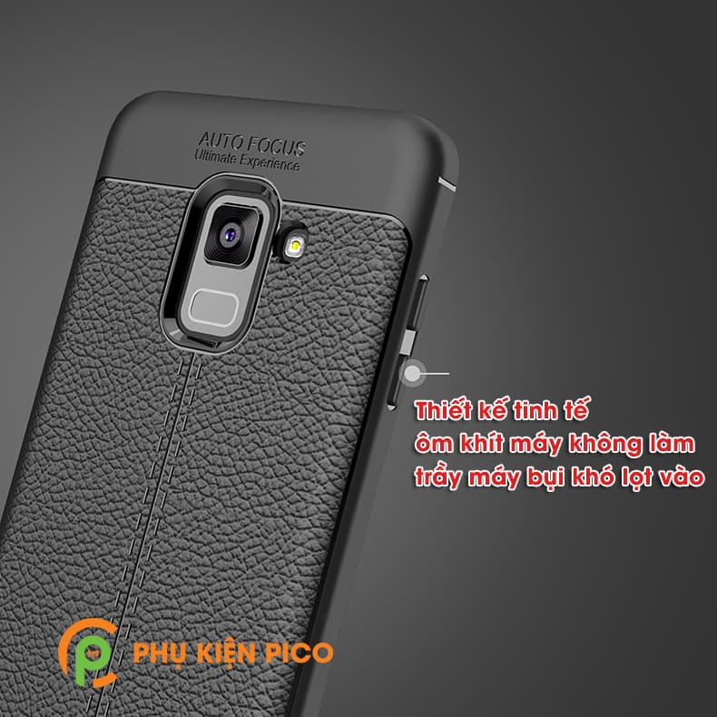 Ốp lưng Samsung Galaxy A8 da mềm sang trọng - 4