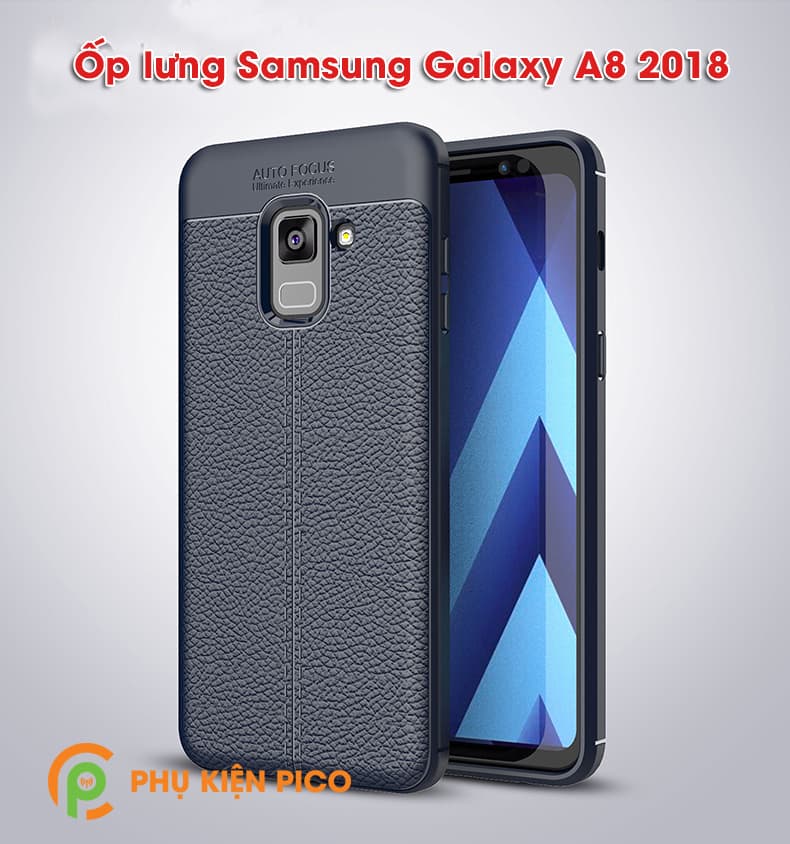 Ốp lưng Samsung Galaxy A8 da mềm sang trọng - 3
