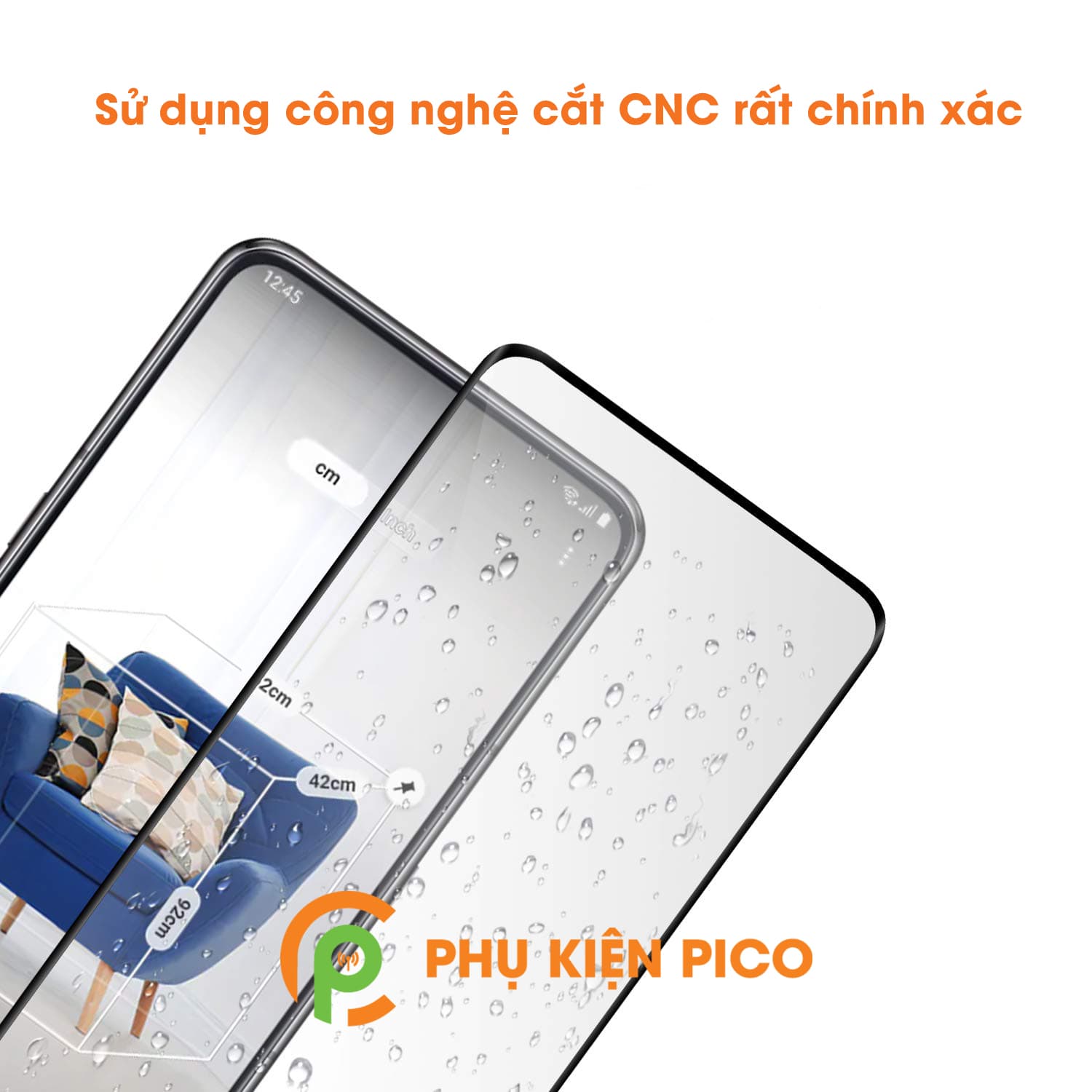 Kính cường lực Samsung Galaxy A80 full viền độ cứng 9H - 4