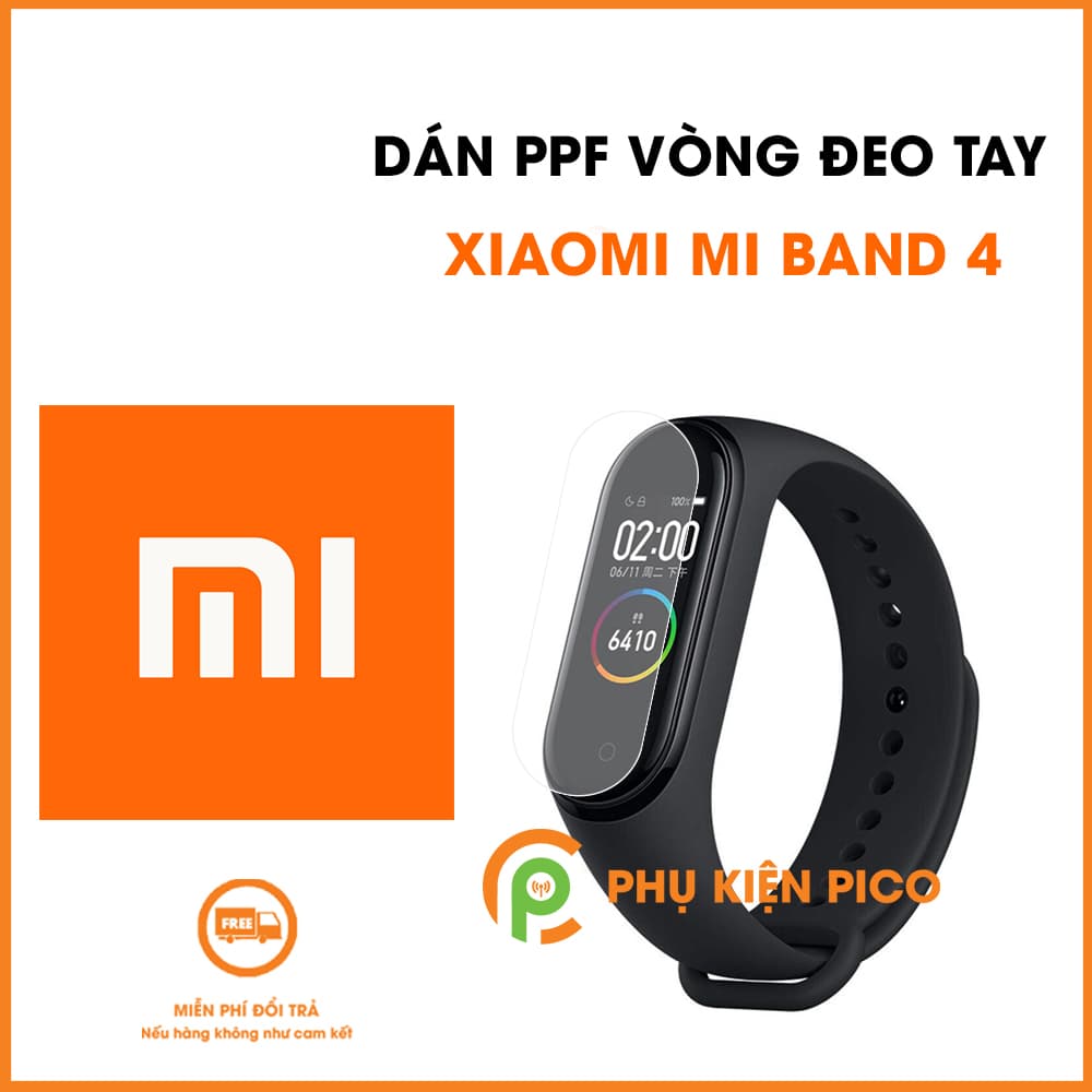 Bộ 2 miếng dán PPF màn hình vòng đeo tay thông minh Xiaomi Mi Band 4 dẻo trong sốt