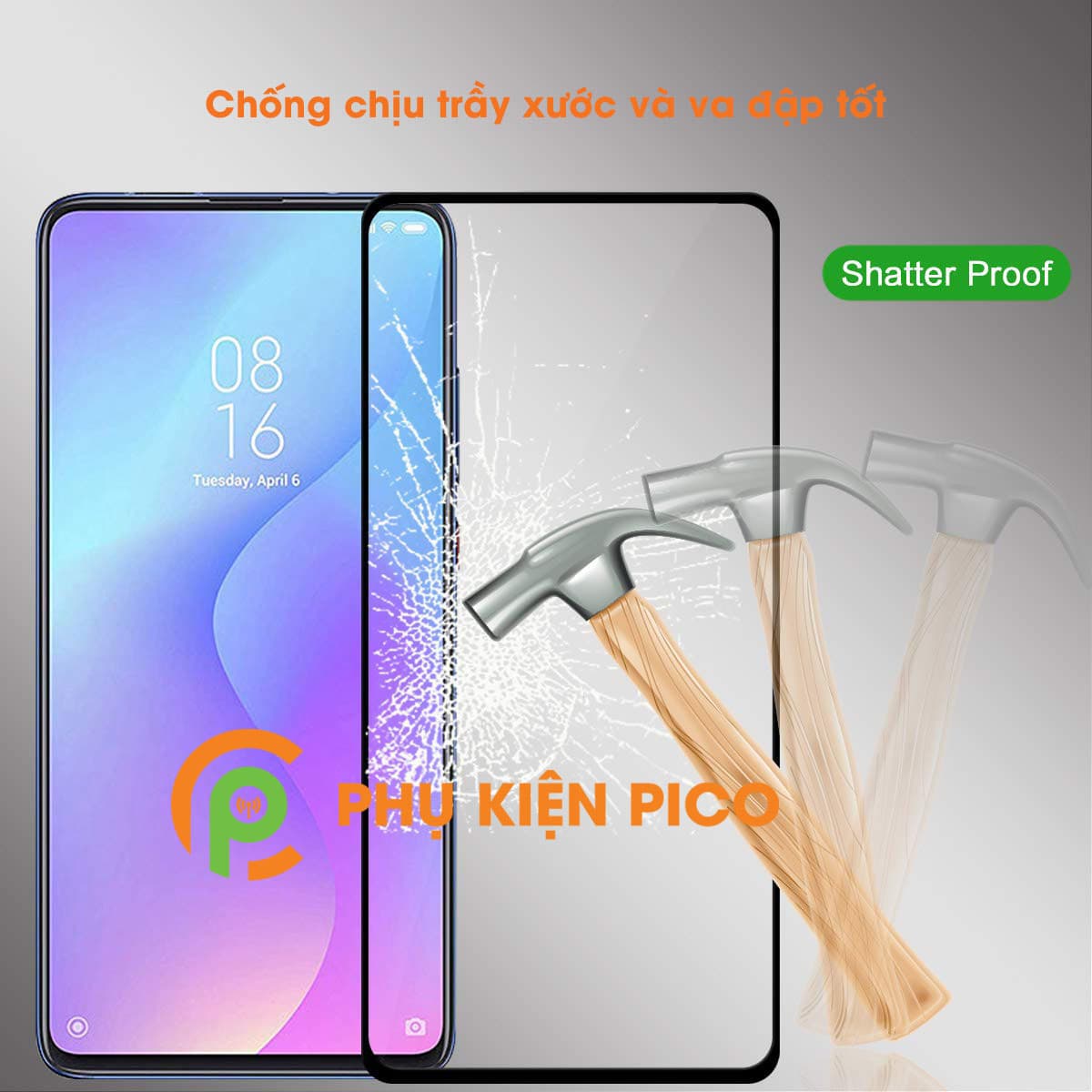 Kính cường lực Xiaomi Mi 9T Pro full viền mỏng độ cứng 9H - 3