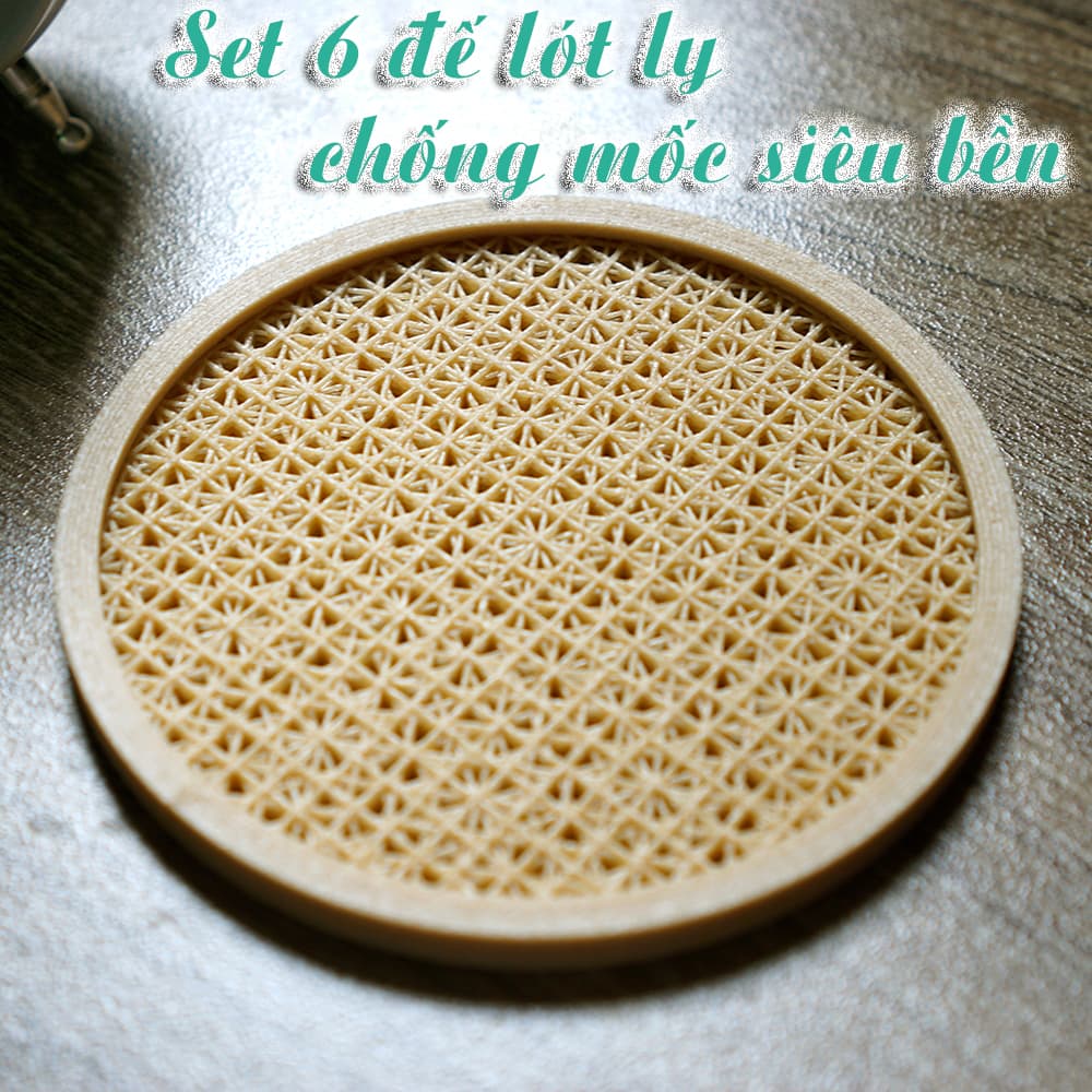 Đế lót ly uống nước chống mốc siêu bền - lót cốc uống nước - đế để cốc uống trà