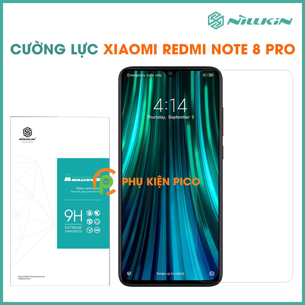 Kính cường lực Xiaomi Redmi Note 8 Pro Nillkin Amazing H hàng nguyên tem