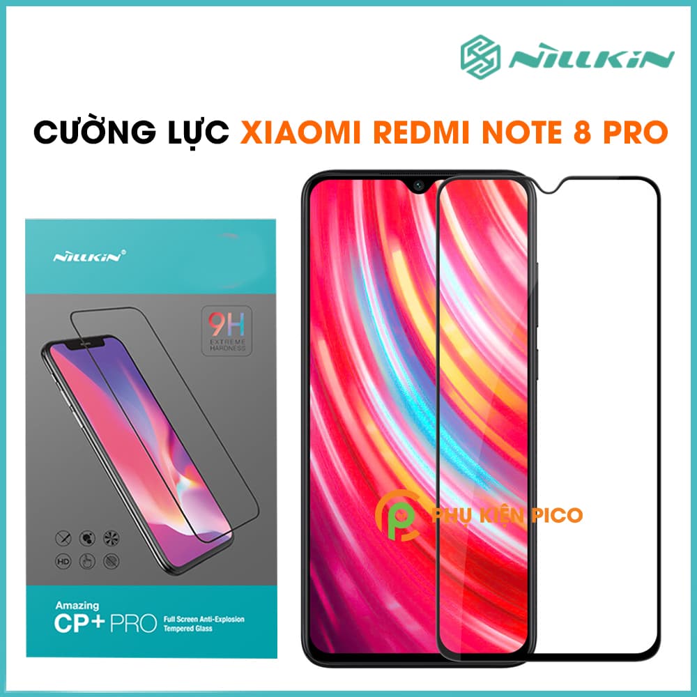 Kính cường lực Xiaomi Redmi Note 8 pro Nillkin Amazing CP+ Pro hàng nguyên tem