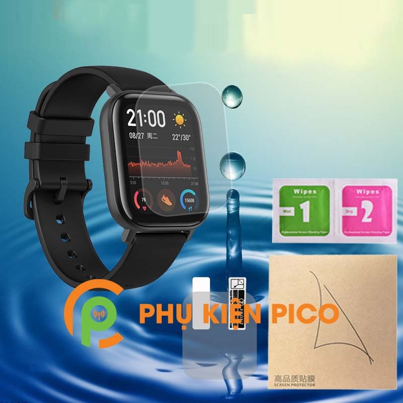 Dán màn hình Xiaomi Amazfit GTS trong suốt full màn hình đồng hồ - 3