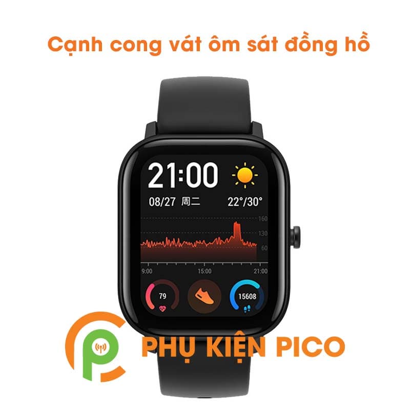 Dán màn hình Xiaomi Amazfit GTS trong suốt full màn hình đồng hồ - 2