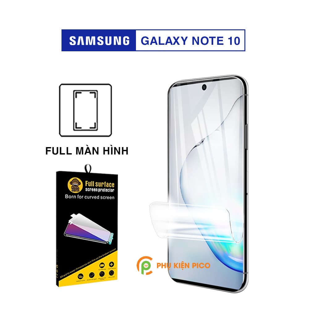 Dán màn hình Samsung Note 10 full màn hình trong suốt chính hãng Moxiao Xing