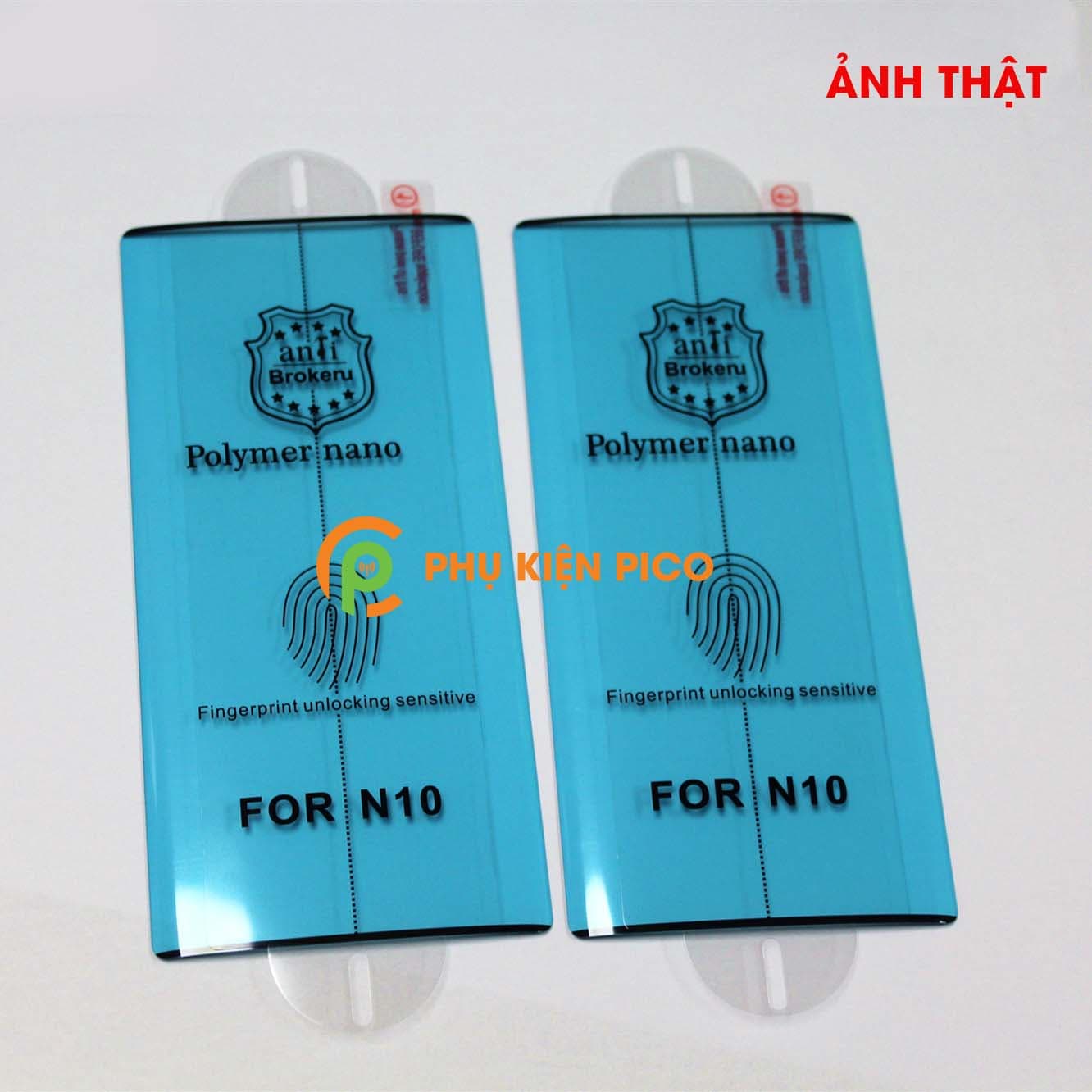 Kính cường lực dẻo Samsung Galaxy Note 10 full viền cong 3D độ cứng 3H Polymer Nano - 2