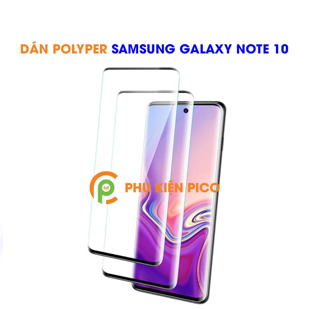 Kính cường lực dẻo Samsung Galaxy Note 10 full viền cong 3D độ cứng 3H Polymer Nano - 3