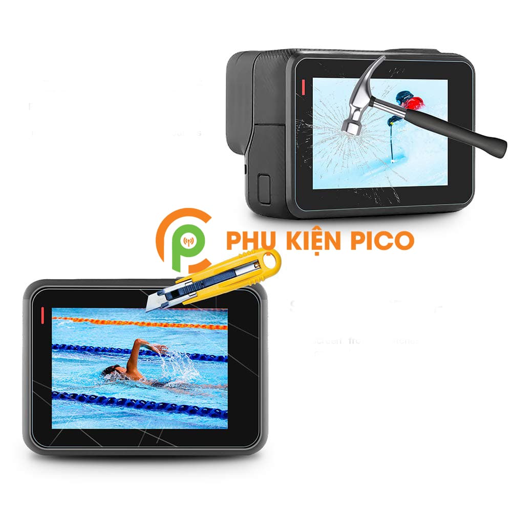 Cường lực GoPro Hero 5 Black, Hero 6 Black, Hero 7 Black chính hãng Gor trong suốt độ cứng 9H - 3