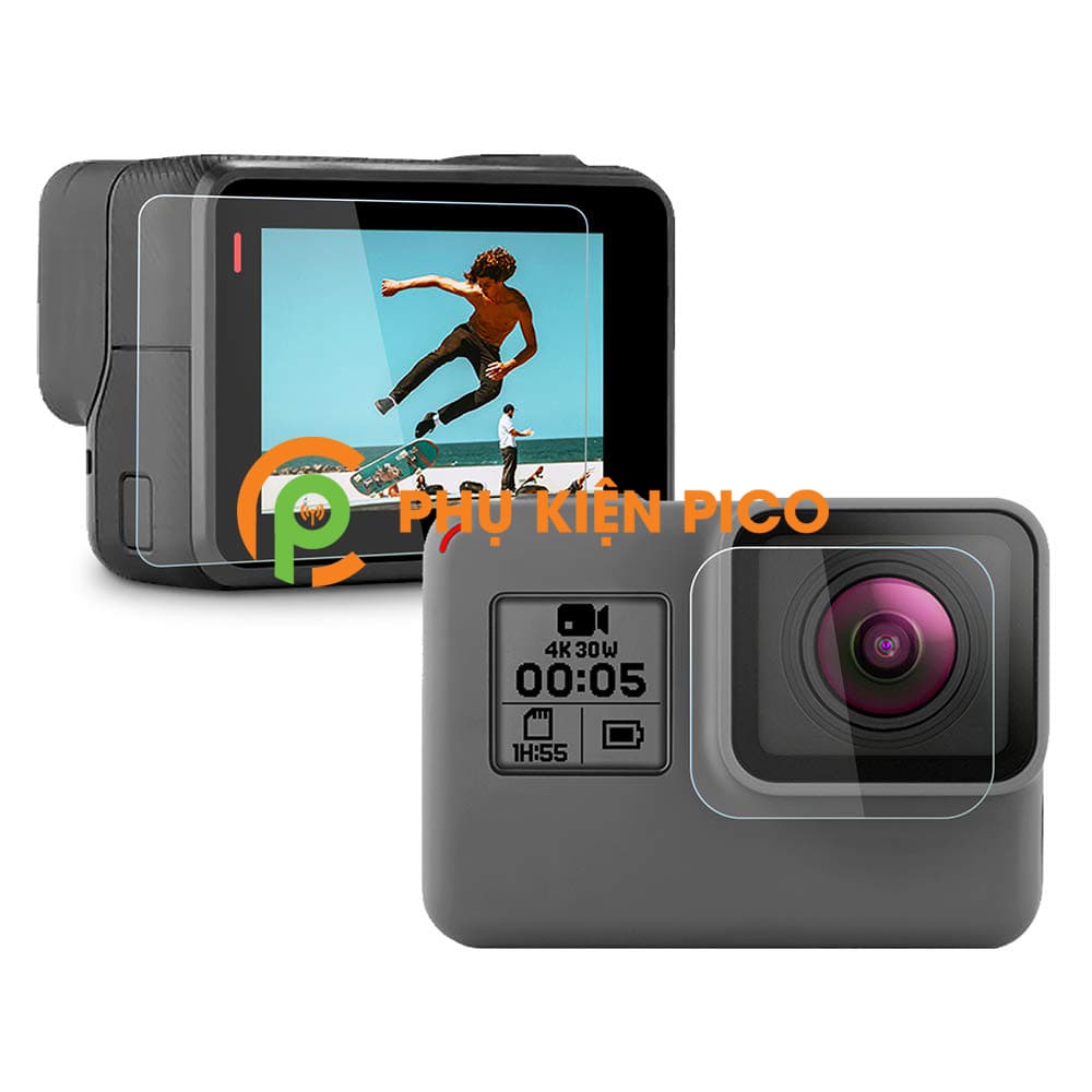 Cường lực GoPro Hero 5 Black, Hero 6 Black, Hero 7 Black chính hãng Gor trong suốt độ cứng 9H - 2