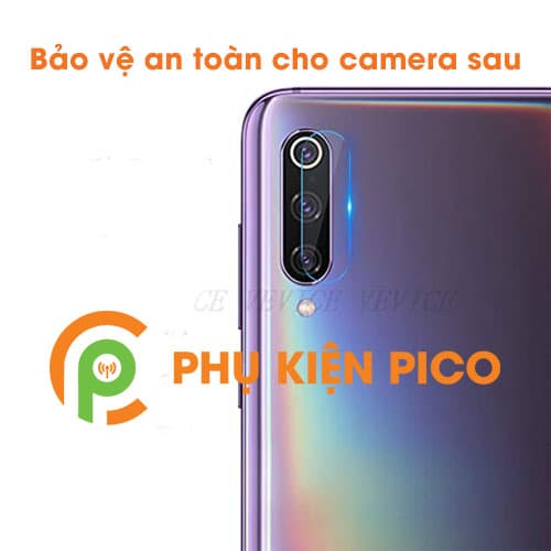 Miếng dán cường lực camera Xiaomi Mi A3 chống xước bảo vệ camera - 4