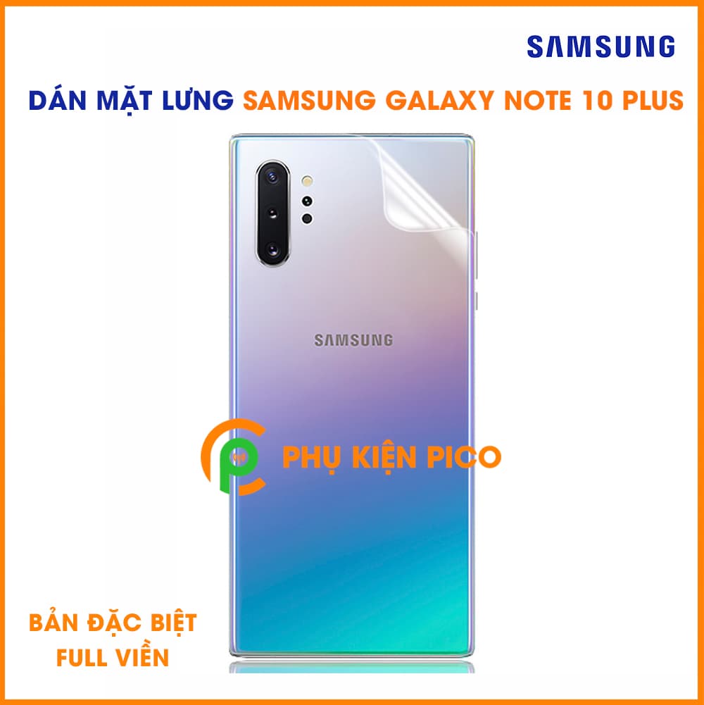 Dán dẻo mặt lưng Samsung Galaxy Note 10 Plus trong suốt bản đặc biệt