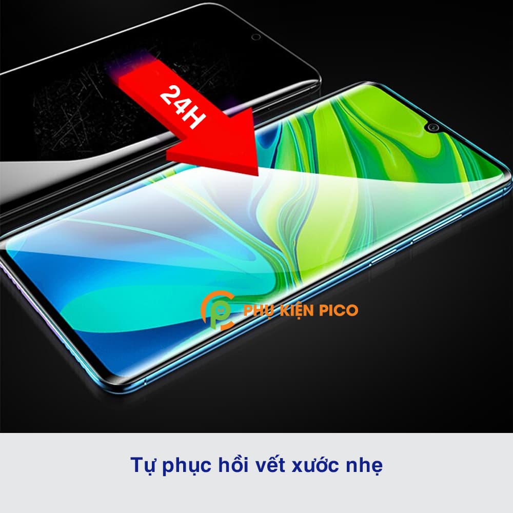 Dán màn hình Mi Note 10 Pro full màn dẻo trong suốt PPF tự phục hồi vết xước - 3