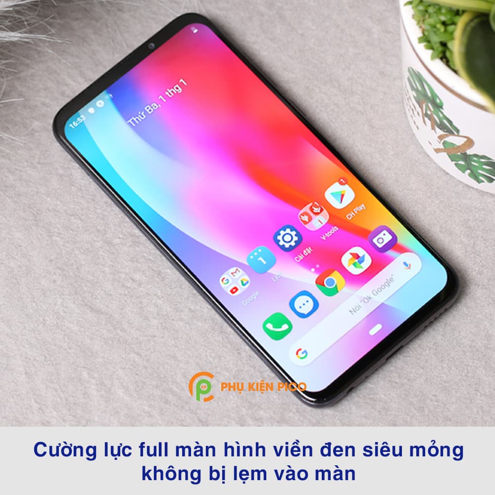 Kính cường lực Vsmart Live full màn hình viền đen siêu mỏng độ cứng 9H - 5