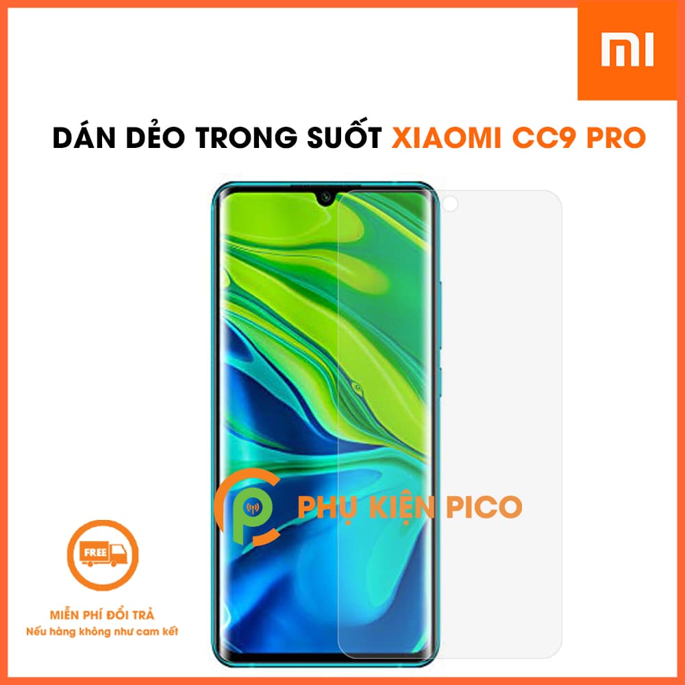 Dán màn hình Xiaomi Mi CC9 Pro PPF cao cấp dẻo trong suốt