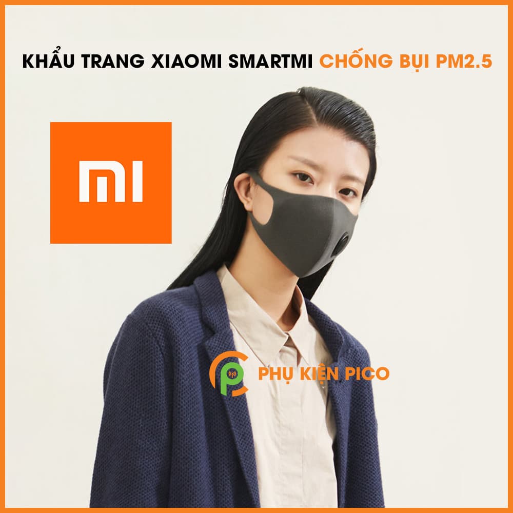 Bộ 3 khẩu trang Xiaomi Smartmi chống bụi PM2.5 kiểu dáng 3D kháng khuẩn bảo vệ sức khỏe