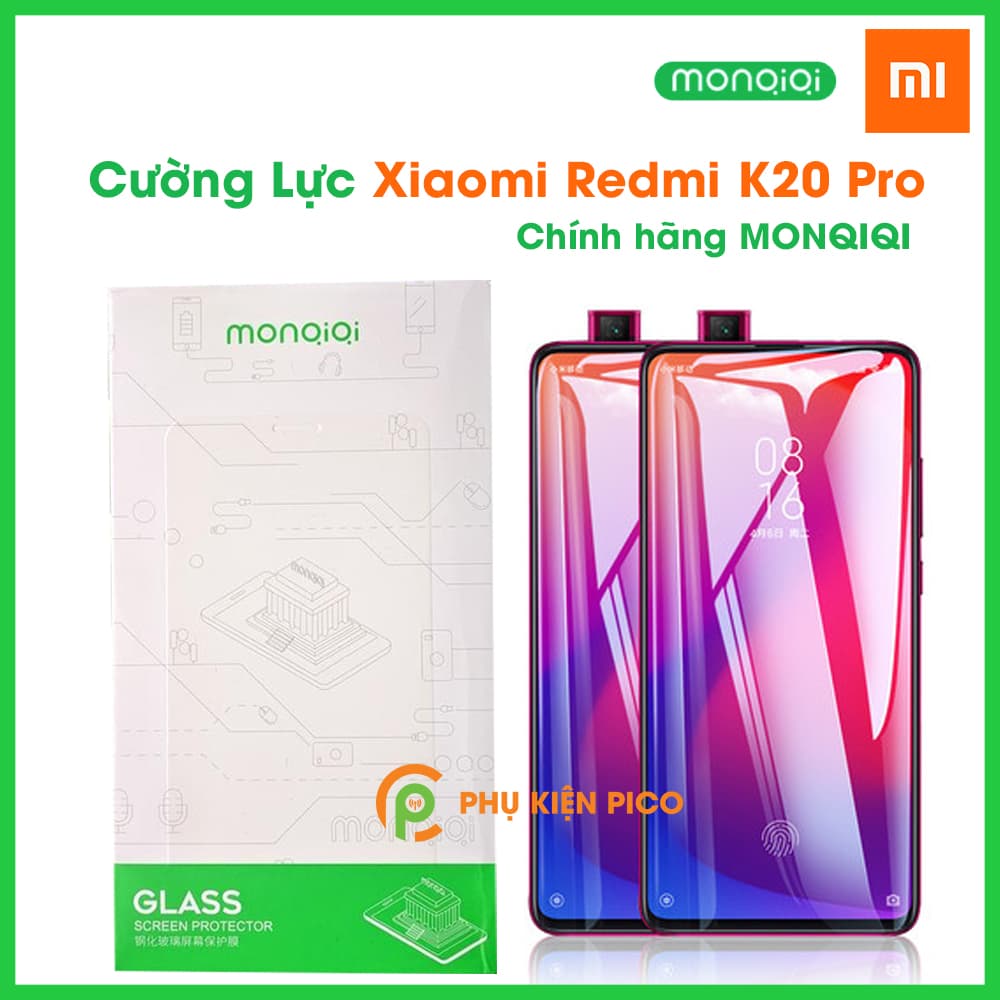 Kính cường lực Xiaomi Redmi K20 Pro chính hãng Monqiqi độ cứng 9H full màn hình